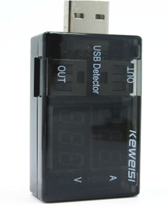 DC 5V USB mini Voltemter Ampmeter-Black