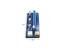 Extender USB Dual 6Pin Adapter Card SATA 15pin Riser Ver009s